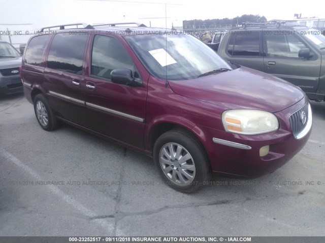 5GADV33L15D237981 - 2005 BUICK TERRAZA CXL BURGUNDY photo 1