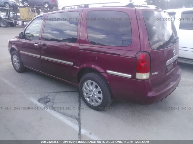 5GADV33L15D237981 - 2005 BUICK TERRAZA CXL BURGUNDY photo 3