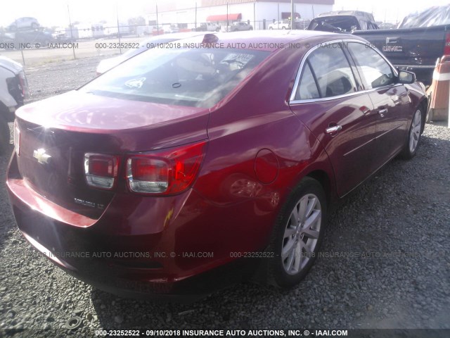 1G11E5SL9EF109399 - 2014 CHEVROLET MALIBU 2LT RED photo 4