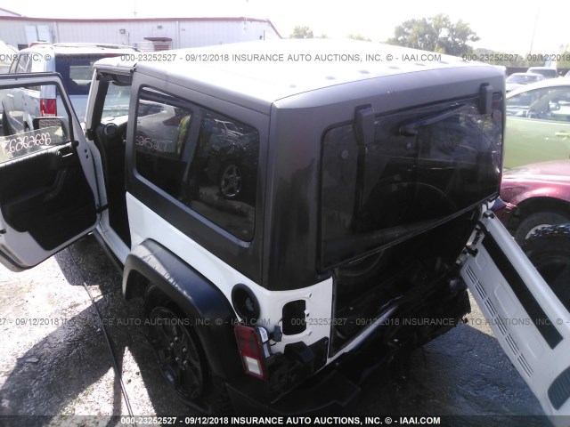 1C4AJWAG1FL737487 - 2015 JEEP WRANGLER SPORT WHITE photo 3