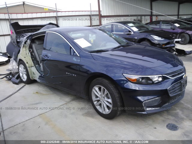 1G1ZE5ST9HF128283 - 2017 CHEVROLET MALIBU LT BLUE photo 1