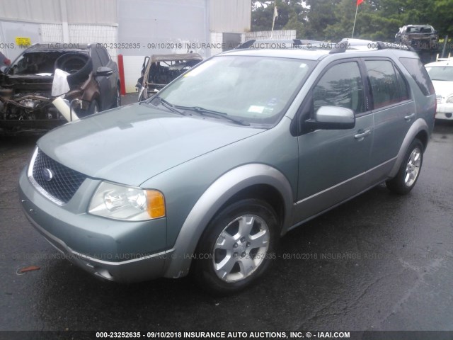 1FMZK02107GA13903 - 2007 FORD FREESTYLE SEL GREEN photo 2