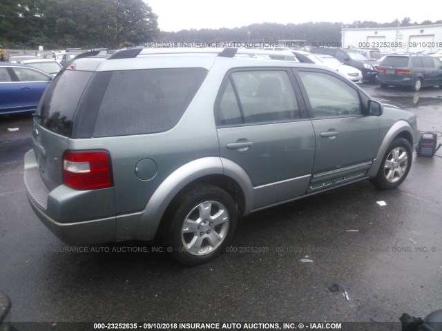 1FMZK02107GA13903 - 2007 FORD FREESTYLE SEL GREEN photo 4