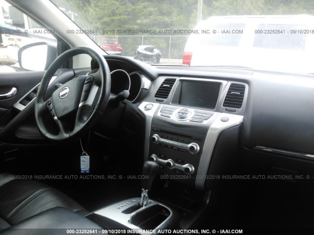 JN8AZ1MU5CW115101 - 2012 NISSAN MURANO S/SL/LE SILVER photo 5