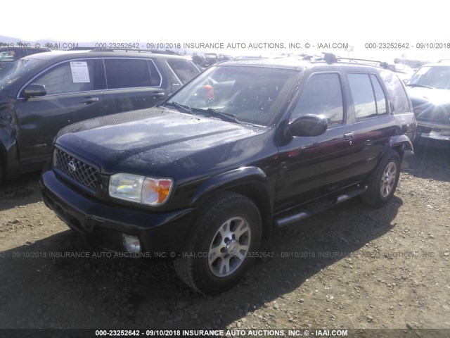 JN8AR07Y8YW445542 - 2000 NISSAN PATHFINDER LE/SE/XE BLACK photo 2