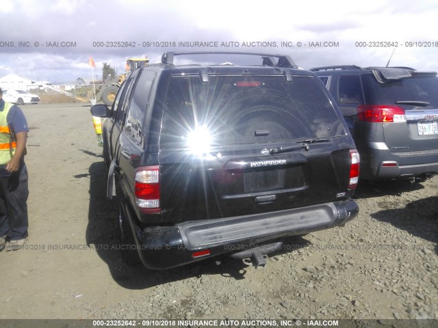 JN8AR07Y8YW445542 - 2000 NISSAN PATHFINDER LE/SE/XE BLACK photo 6