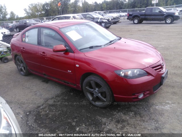 JM1BK323X51246860 - 2005 MAZDA 3 S RED photo 1