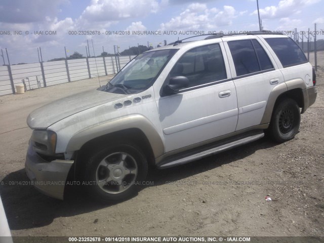 1GNDS13S552139462 - 2005 CHEVROLET TRAILBLAZER LS/LT WHITE photo 2