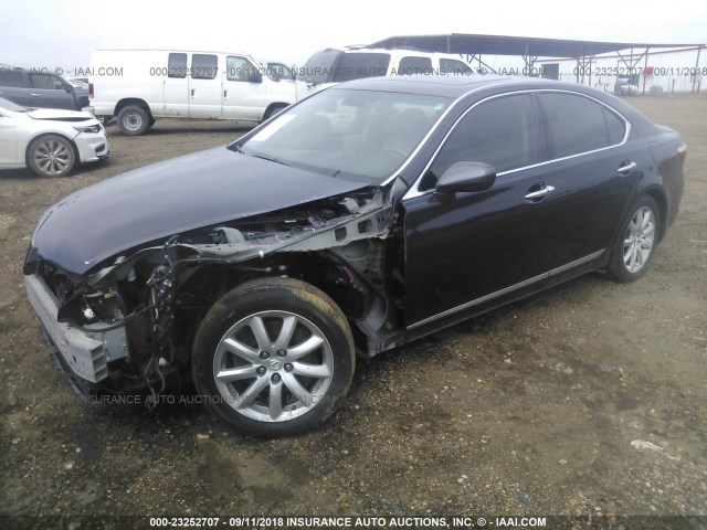 JTHBL46F895084876 - 2009 LEXUS LS 460 BLACK photo 2