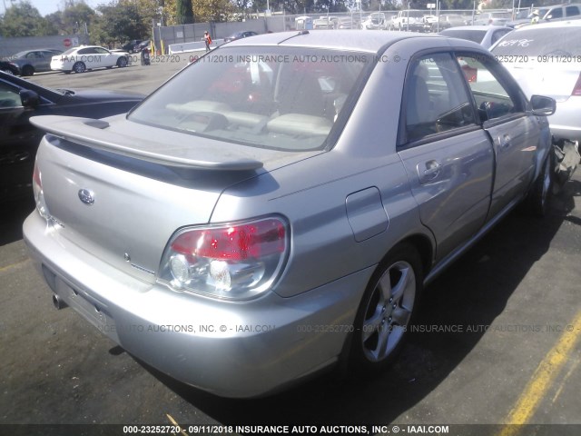 JF1GD67686G521134 - 2006 SUBARU IMPREZA 2.5I SILVER photo 4