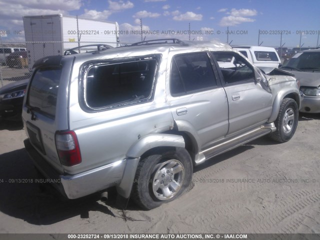 JT3HN86R7Y0298510 - 2000 TOYOTA 4RUNNER SR5 SILVER photo 4