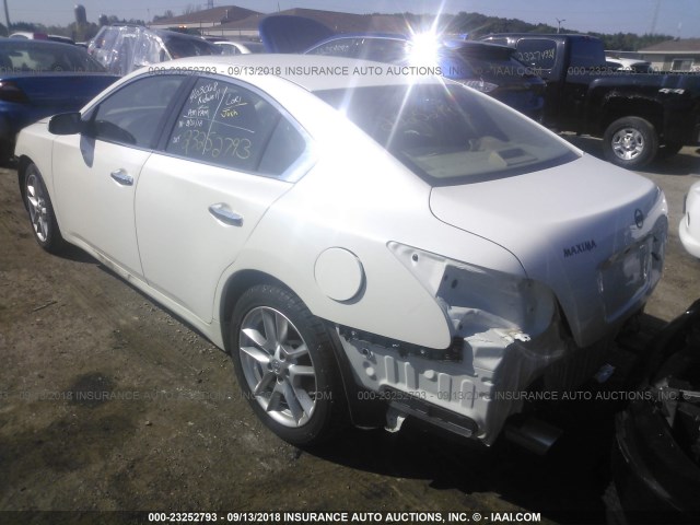 1N4AA5AP2DC818284 - 2013 NISSAN MAXIMA S/SV WHITE photo 3