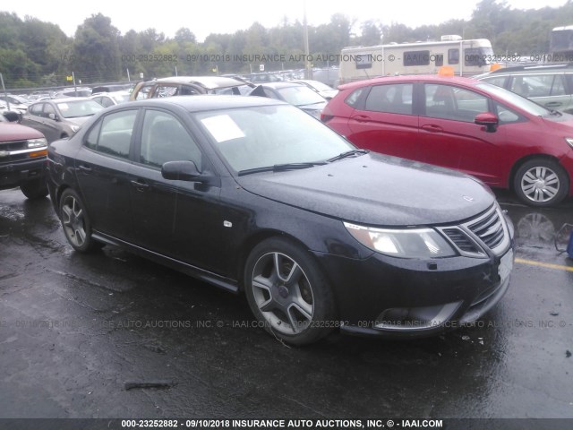 YS3FM47R281138843 - 2008 SAAB 9-3 TURBOX BLACK photo 1