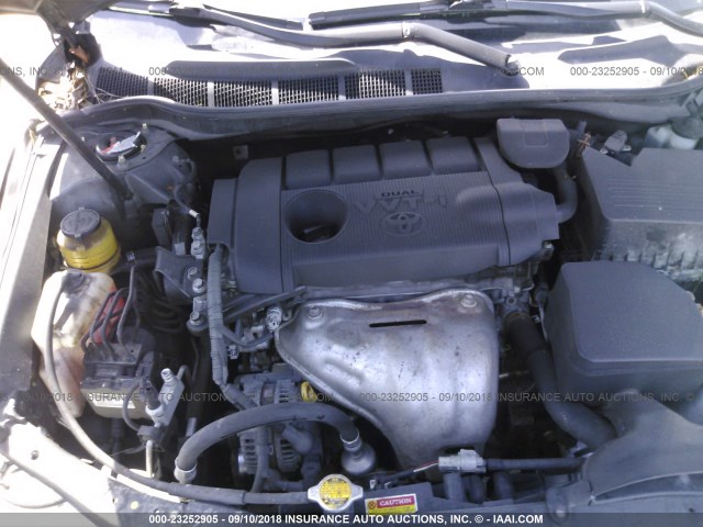 4T1BF3EK1AU086976 - 2010 TOYOTA CAMRY SE/LE/XLE ნაცრისფერი ფოტო 10