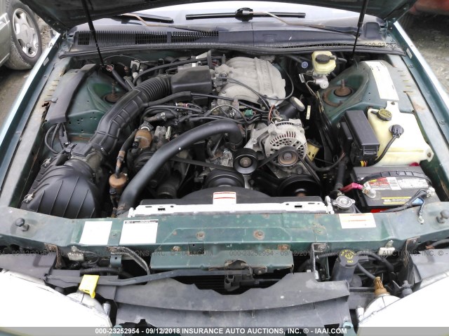 1MELM6240VH615563 - 1997 MERCURY COUGAR XR7/30TH ANNIVERSARY GREEN photo 10