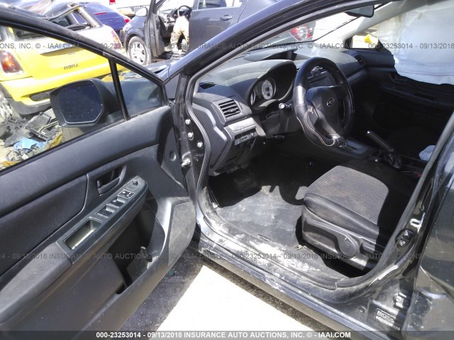 JF1GJAA63CH006634 - 2012 SUBARU IMPREZA GRAY photo 5