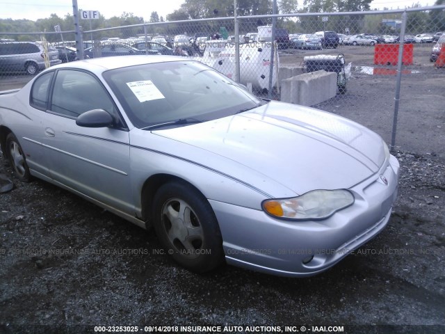 2G1WX12K349313574 - 2004 CHEVROLET MONTE CARLO SS SILVER photo 1