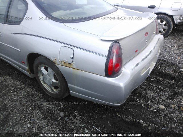 2G1WX12K349313574 - 2004 CHEVROLET MONTE CARLO SS SILVER photo 6