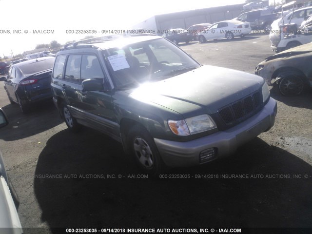 JF1SF65512H747101 - 2002 SUBARU FORESTER S GREEN photo 1