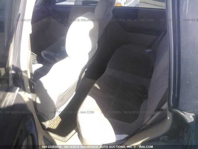 JF1SF65512H747101 - 2002 SUBARU FORESTER S GREEN photo 8