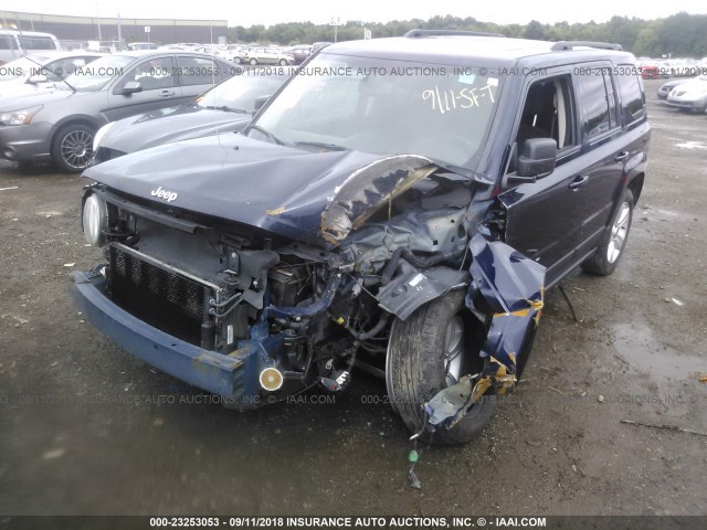 1C4NJRFB3ED884371 - 2014 JEEP PATRIOT LATITUDE BLUE photo 2