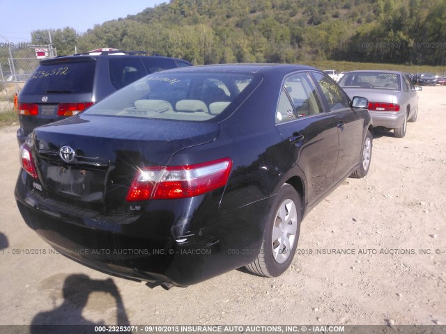 4T1BE46K47U708244 - 2007 TOYOTA CAMRY NEW GENERAT CE/LE/XLE/SE BLACK photo 4