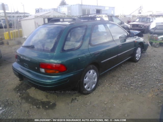 JF1GF4356YH800235 - 2000 SUBARU IMPREZA L GREEN photo 4