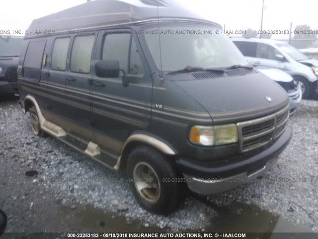 2B6HB21Y0SK543500 - 1995 DODGE RAM VAN B2500 GREEN photo 1