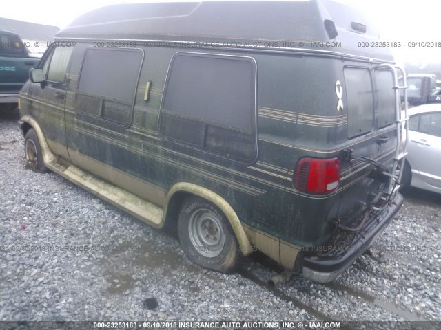 2B6HB21Y0SK543500 - 1995 DODGE RAM VAN B2500 GREEN photo 3