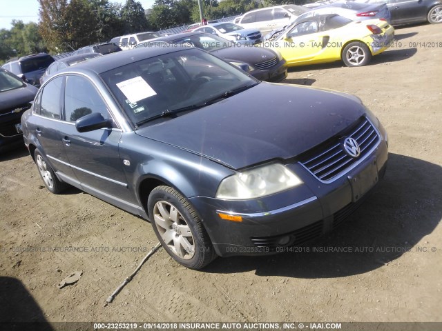 WVWRH63B23P206674 - 2003 VOLKSWAGEN PASSAT GLX BLUE photo 1