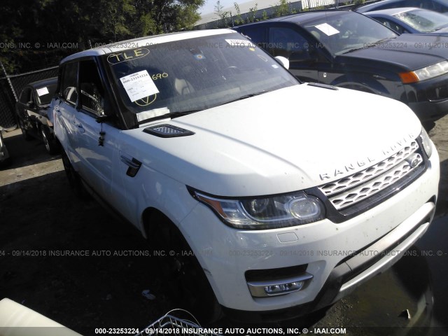 SALWR2KFXGA120690 - 2016 LAND ROVER RANGE ROVER SPORT HSE WHITE photo 1