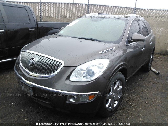 5GAEV23D99J142373 - 2009 BUICK ENCLAVE CXL BROWN photo 2