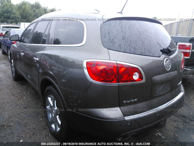 5GAEV23D99J142373 - 2009 BUICK ENCLAVE CXL BROWN photo 3