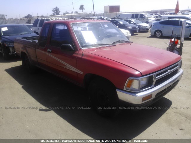 JT4RN93P0N5051711 - 1992 TOYOTA PICKUP 1/2 TON EXTRA LONG WHEELBASE DLX RED photo 1