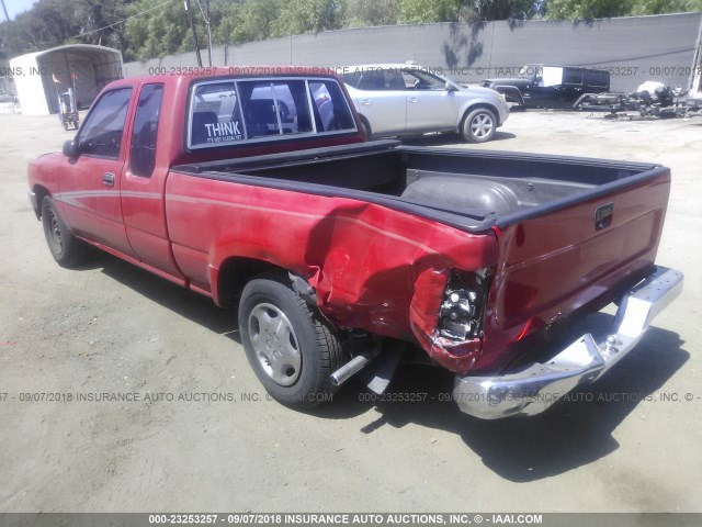 JT4RN93P0N5051711 - 1992 TOYOTA PICKUP 1/2 TON EXTRA LONG WHEELBASE DLX RED photo 3