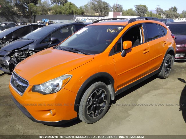 JF2GPAKC1D2826245 - 2013 SUBARU XV CROSSTREK 2.0 LIMITED ORANGE photo 2