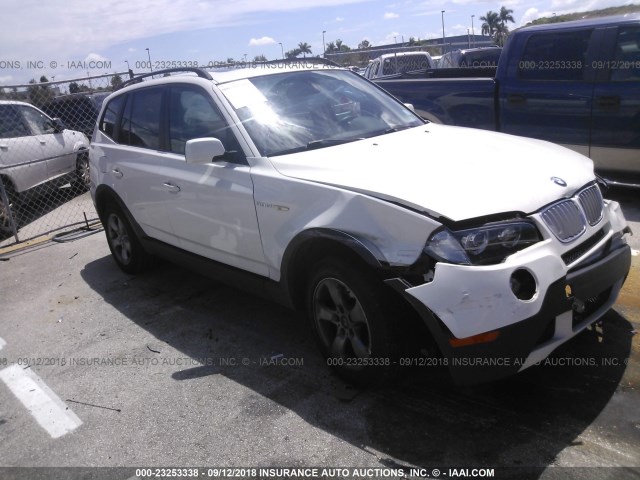 WBXPC93477WF26180 - 2007 BMW X3 3.0SI WHITE photo 1