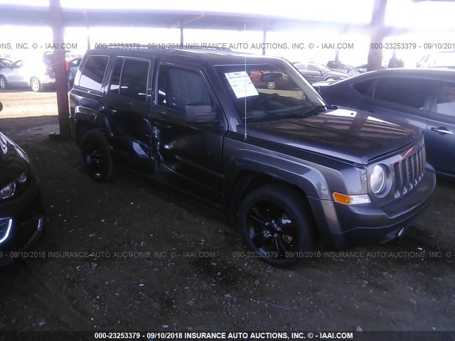 1C4NJPBA2FD372474 - 2015 JEEP PATRIOT SPORT GRAY photo 1