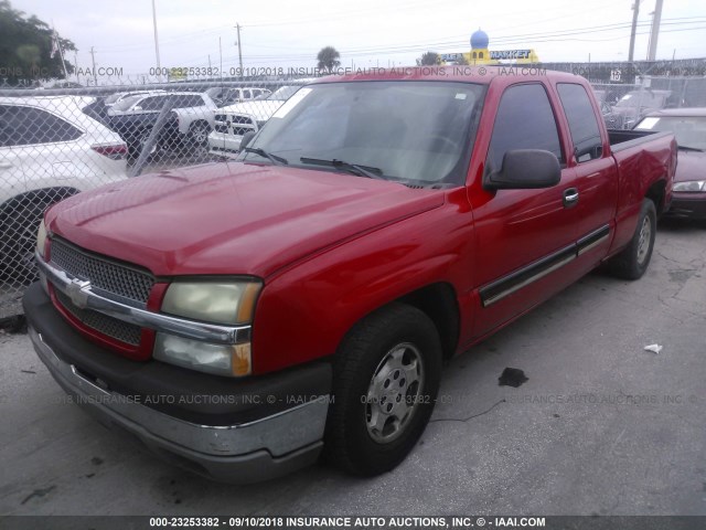 1GCEC19VX4Z242653 - 2004 CHEVROLET SILVERADO C1500 RED photo 2