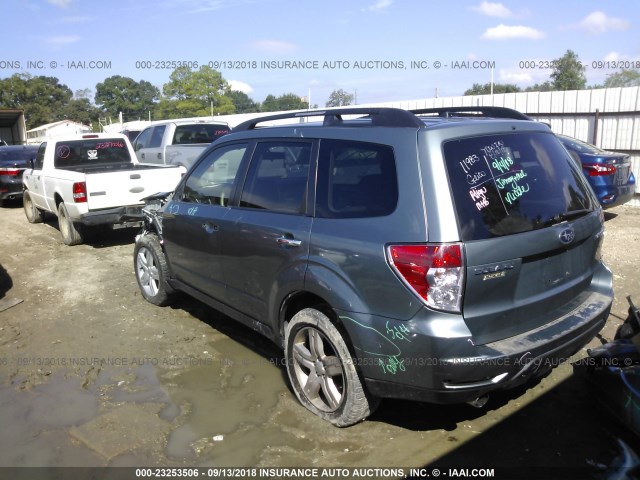 JF2SH64629H747179 - 2009 SUBARU FORESTER 2.5X LIMITED GREEN photo 3