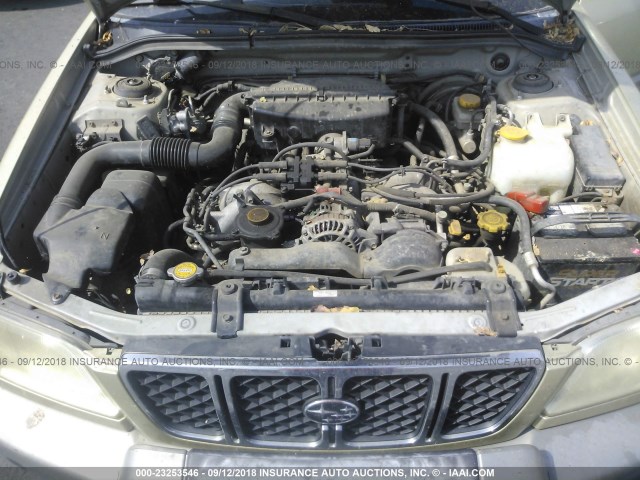JF1SF65571H732911 - 2001 SUBARU FORESTER S GOLD photo 10
