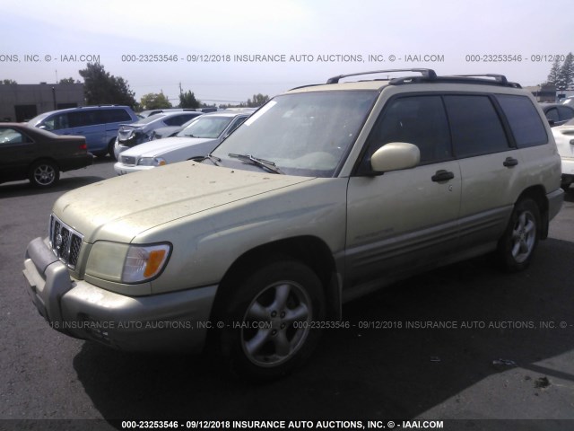 JF1SF65571H732911 - 2001 SUBARU FORESTER S GOLD photo 2