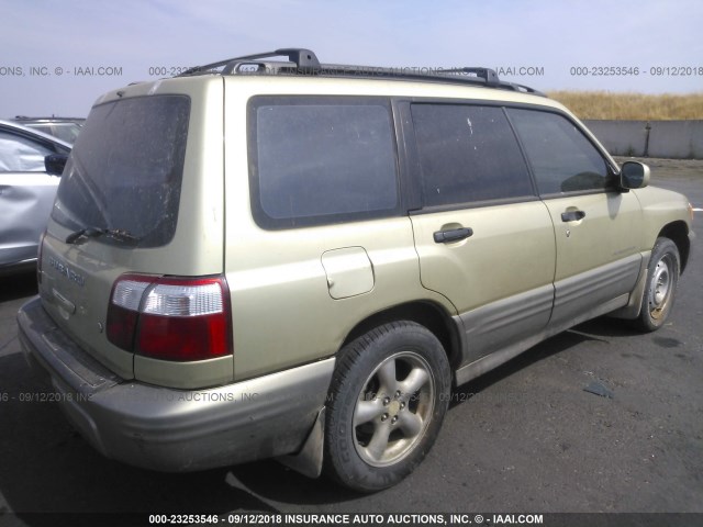 JF1SF65571H732911 - 2001 SUBARU FORESTER S GOLD photo 4