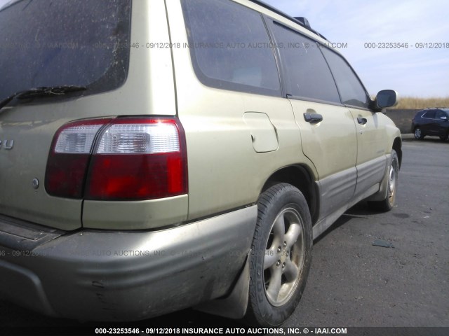 JF1SF65571H732911 - 2001 SUBARU FORESTER S GOLD photo 6
