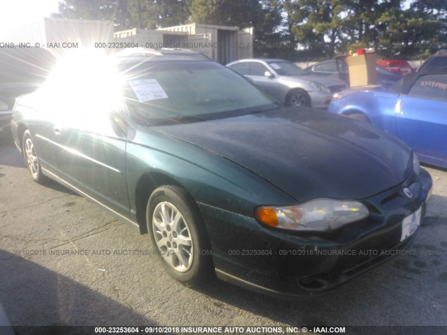 2G1WW12E4Y9266039 - 2000 CHEVROLET MONTE CARLO LS 绿色 照片 1