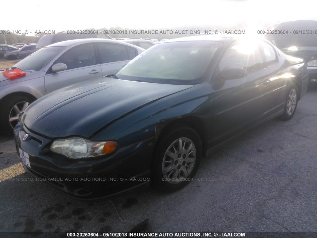2G1WW12E4Y9266039 - 2000 CHEVROLET MONTE CARLO LS 绿色 照片 2