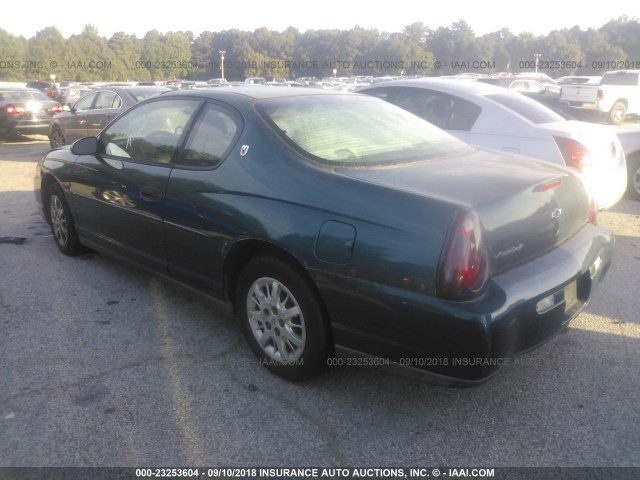 2G1WW12E4Y9266039 - 2000 CHEVROLET MONTE CARLO LS 绿色 照片 3