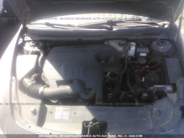1G1ZC5E13BF184565 - 2011 CHEVROLET MALIBU 1LT ნაცრისფერი ფოტო 10