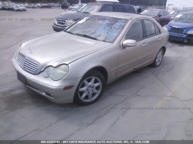 WDBRF81J04F479744 - 2004 MERCEDES-BENZ C 240 4MATIC GOLD photo 2