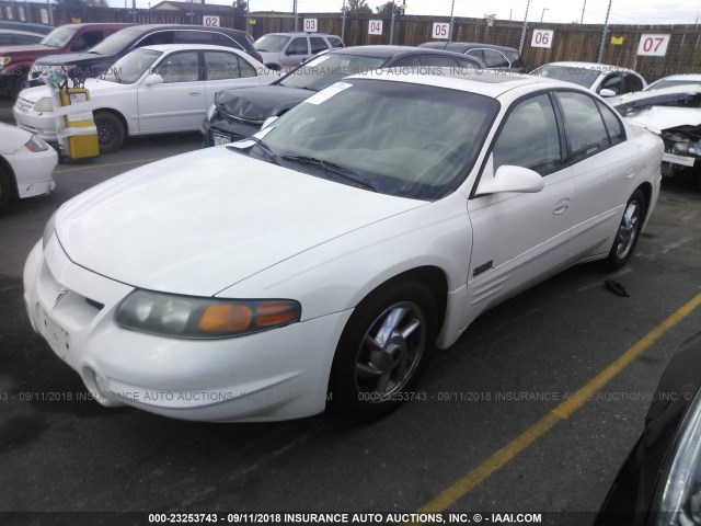 1G2HZ541514238241 - 2001 PONTIAC BONNEVILLE SSEI WHITE photo 2